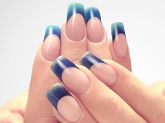 french nail modeling