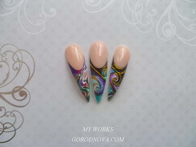 Дизайн ногтей гелем 