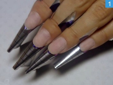 Летний дизайн ногтей, форма Грация. 